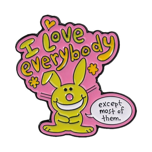 Pinori - Rabbit Quote Speech Bubble Decorative Pin