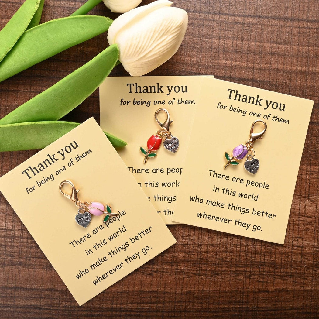 Taphug - Pocket Hug Sweet Tulip Charm Keychain