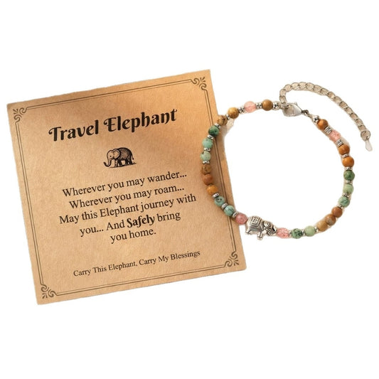 Emora - Cute Elephant Decoration Beaded Bracelet