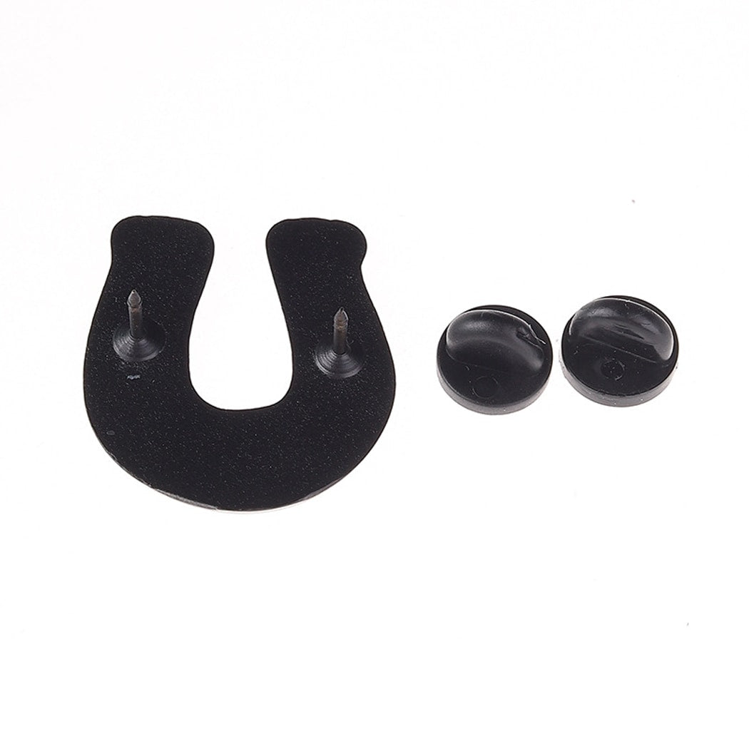 Pinori - Sweet Star Detail Horseshoe Fashion Pin