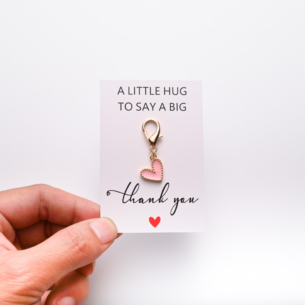 Taphug - Pocket Hug Heart Theme Charm Keychain