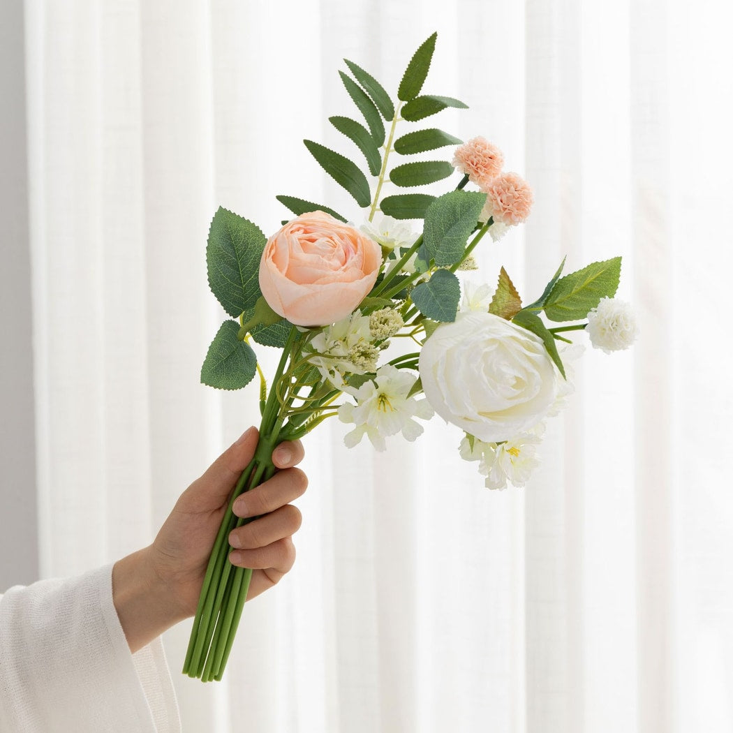Roselle - Decorative Mixed Rose Artificial Flowers Bouquet