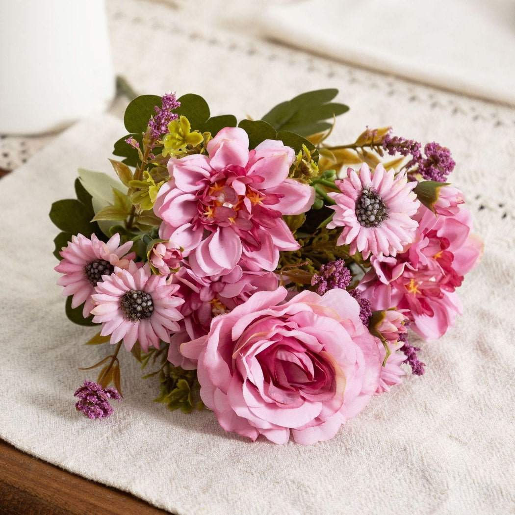 Roselle - Decorative Peony and Daisy Artificial Flowers