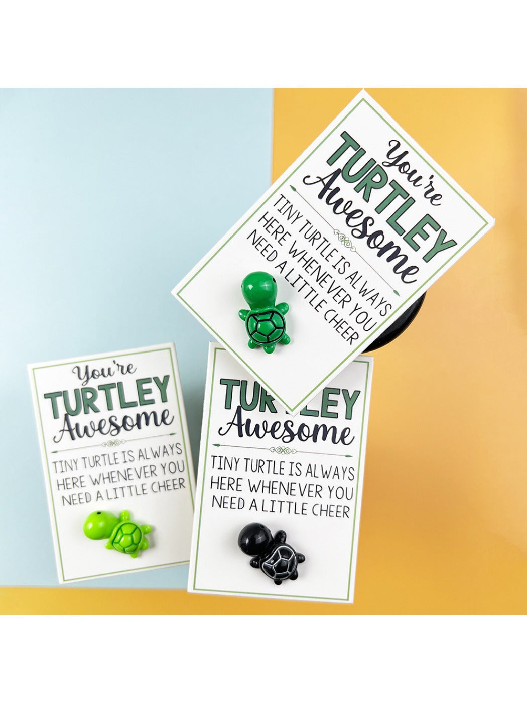 Taphug - Pocket Hug Cute Turtle Encouragement pocket hug card and keepsake token view 4