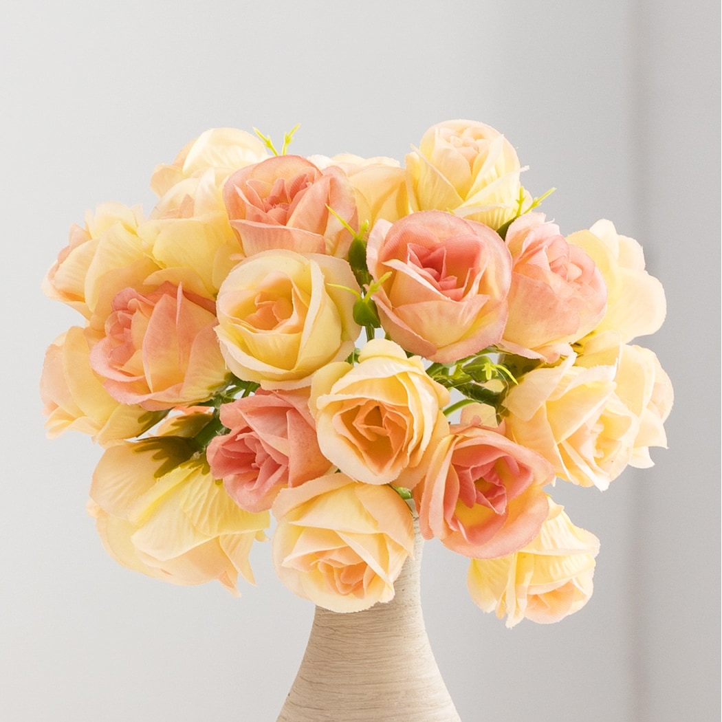 Roselle - Pastel-toned Rose Artificial Flowers Bouquet