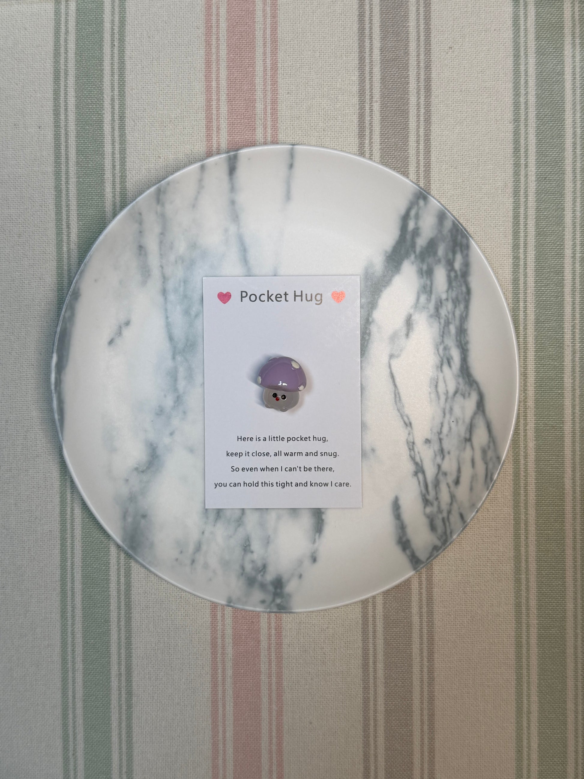 Taphug - Pocket Hug Cute Mushroom pocket hug card and keepsake token view 7