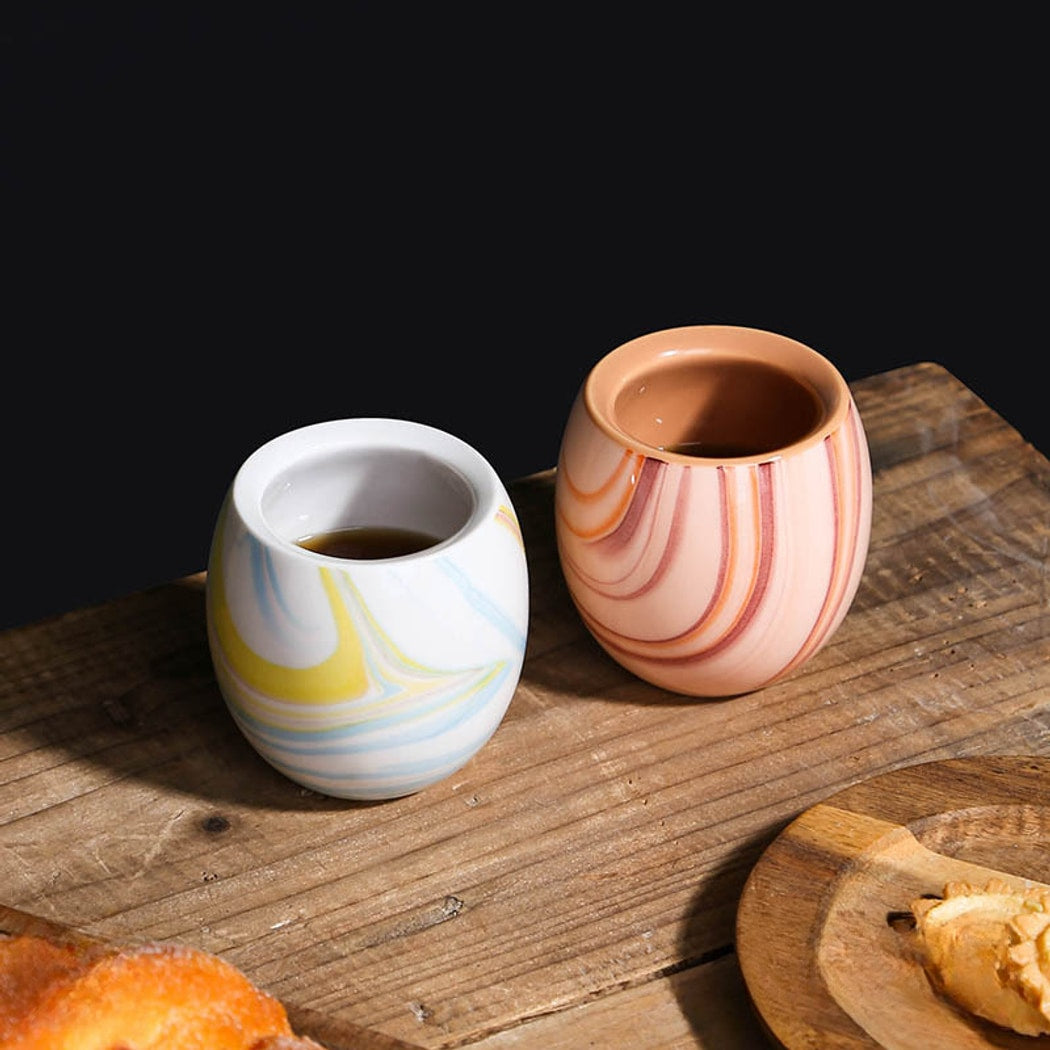 Mivora - Modern Marble Pattern Coffee Tasting Cup