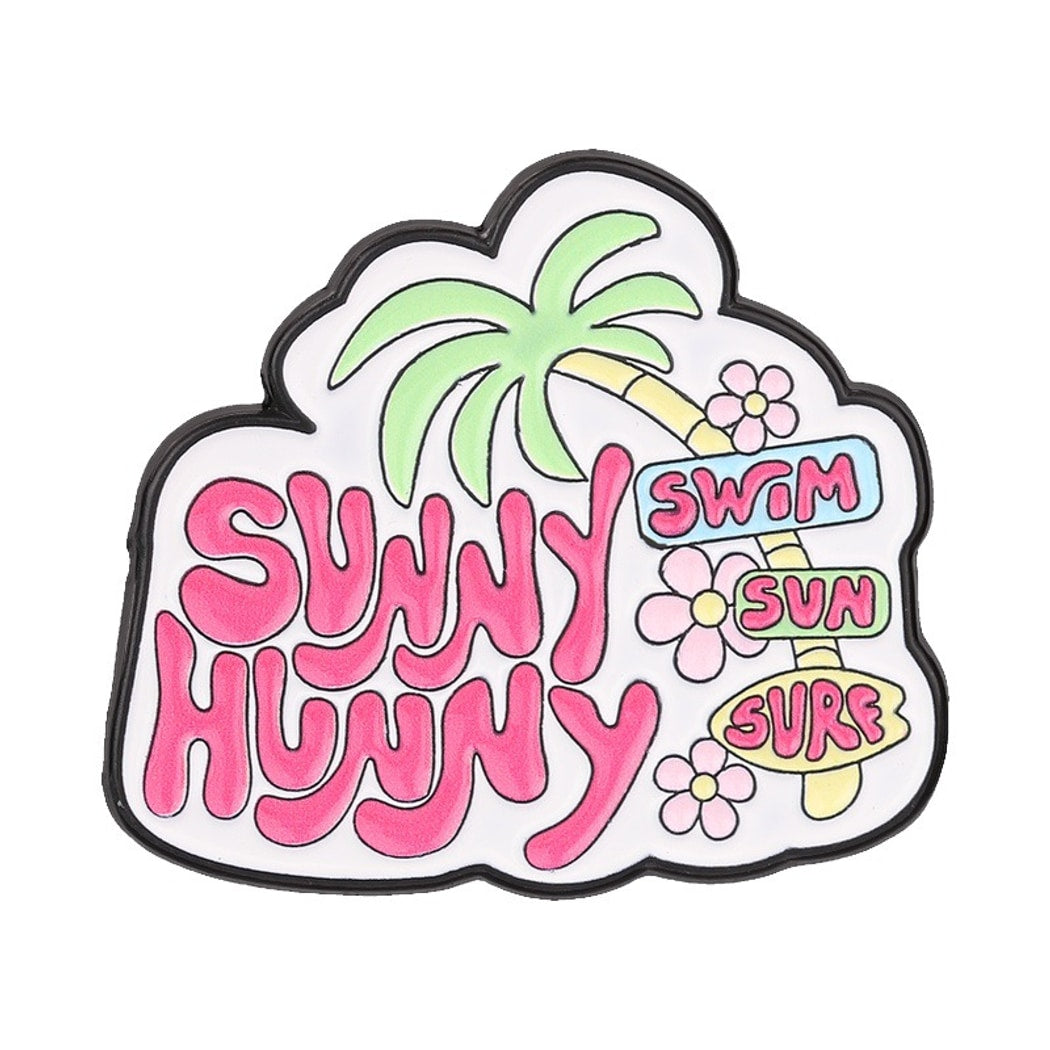 Pinori - Retro Summer Beach Lettering Pin
