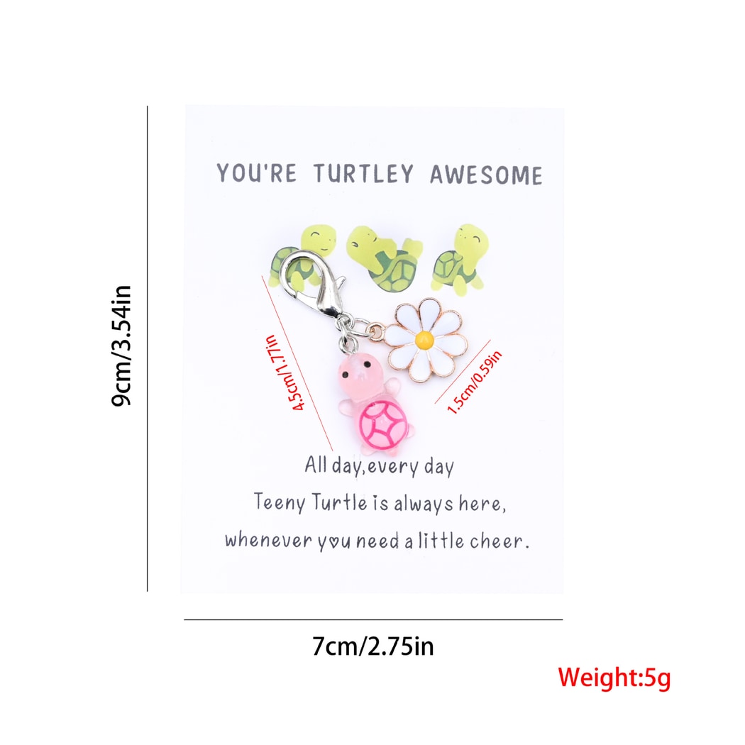 Taphug - Pocket Hug Turtle Charm Keychain