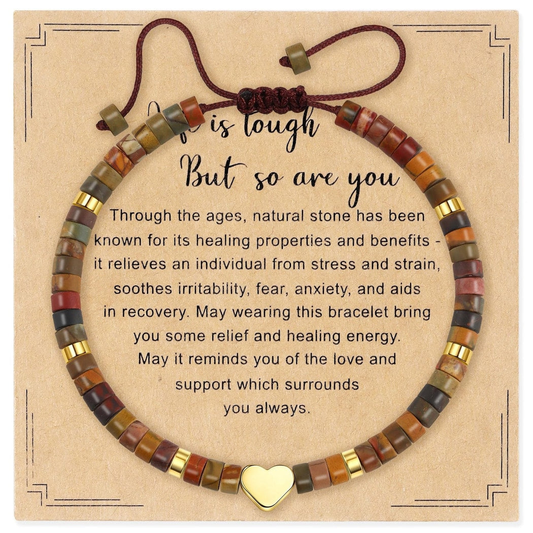 Emora - Elegant Geometric Heart Accent Bracelet