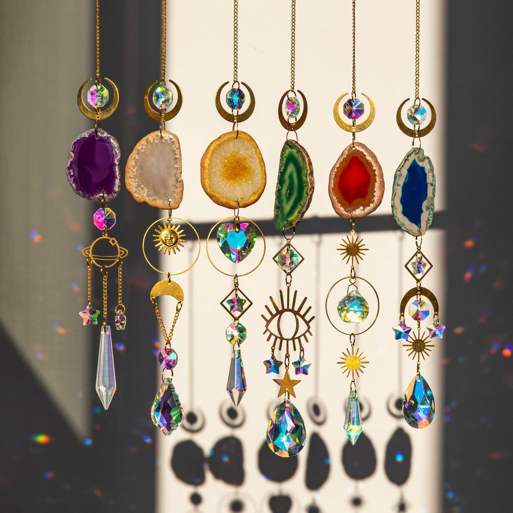 Somnira - Geometric Prism Window Hanging Suncatcher