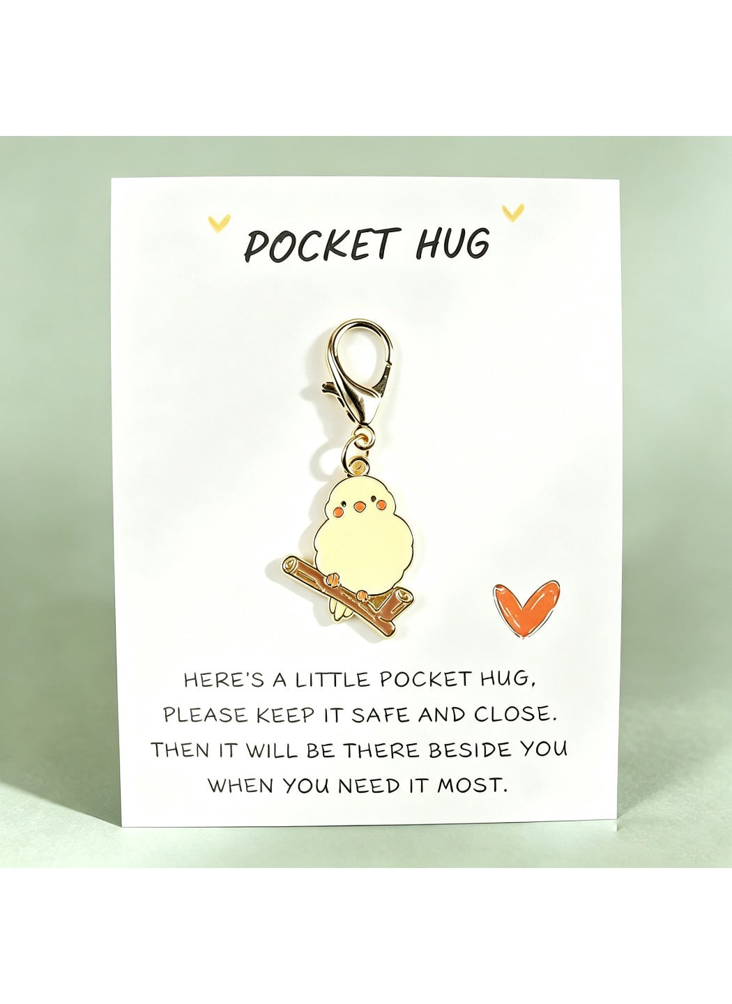 Taphug  - Alloy Pocket Hug Card Parrot Bird Keychain