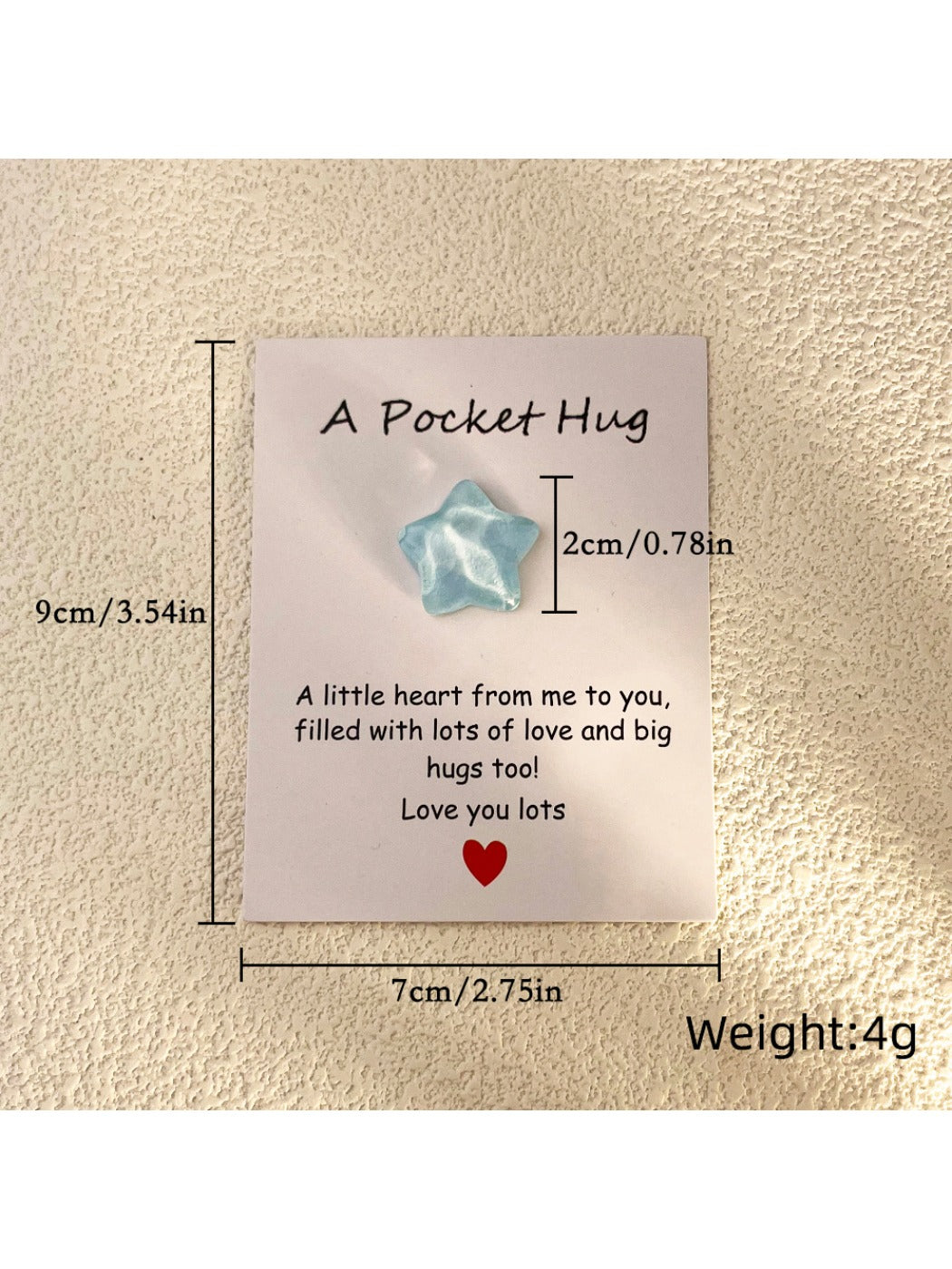 Taphug - Pocket Hug Transparent Cracked Star