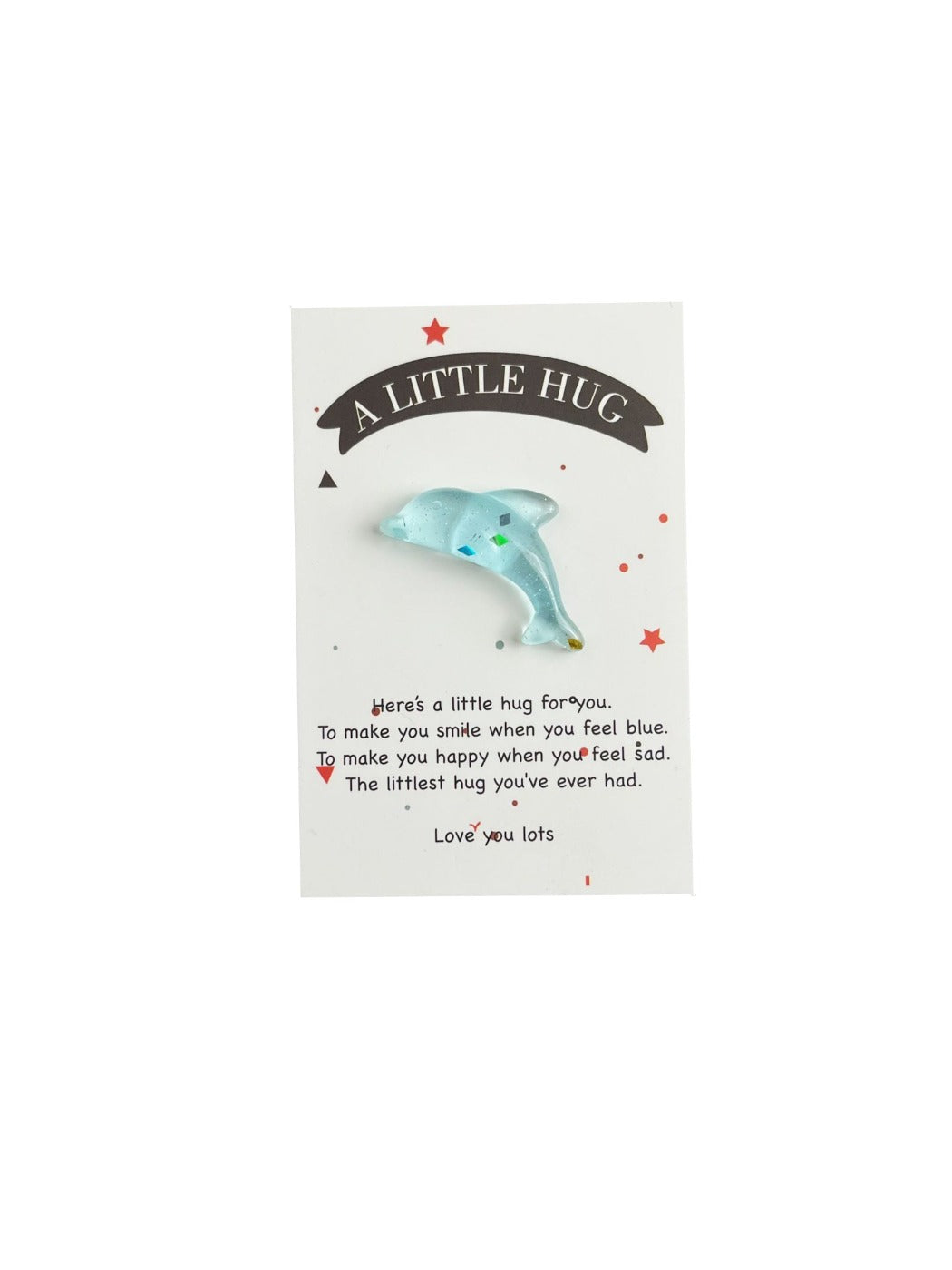 Taphug - Pocket Hug Inspirational Dolphin pocket hug card and keepsake token view 4