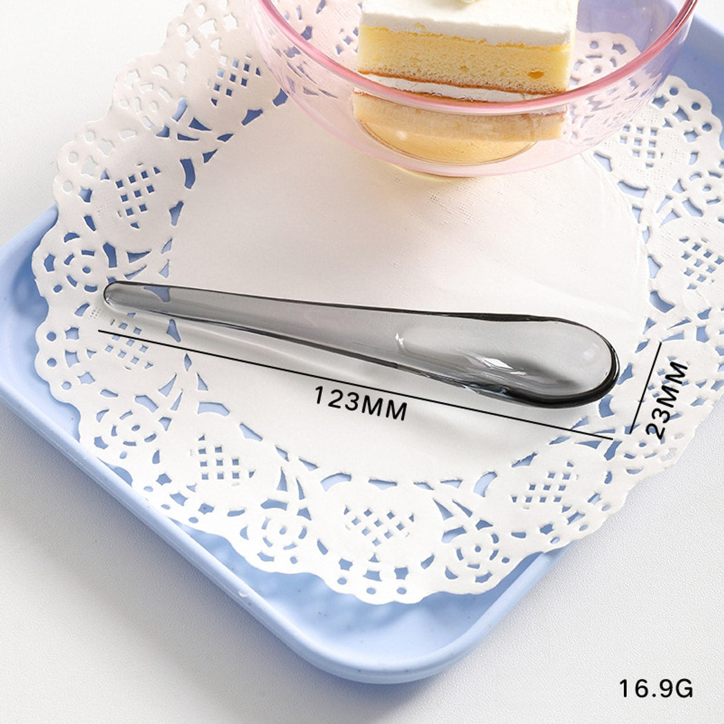 Glasira - Modern Solid Color Dessert Spoon