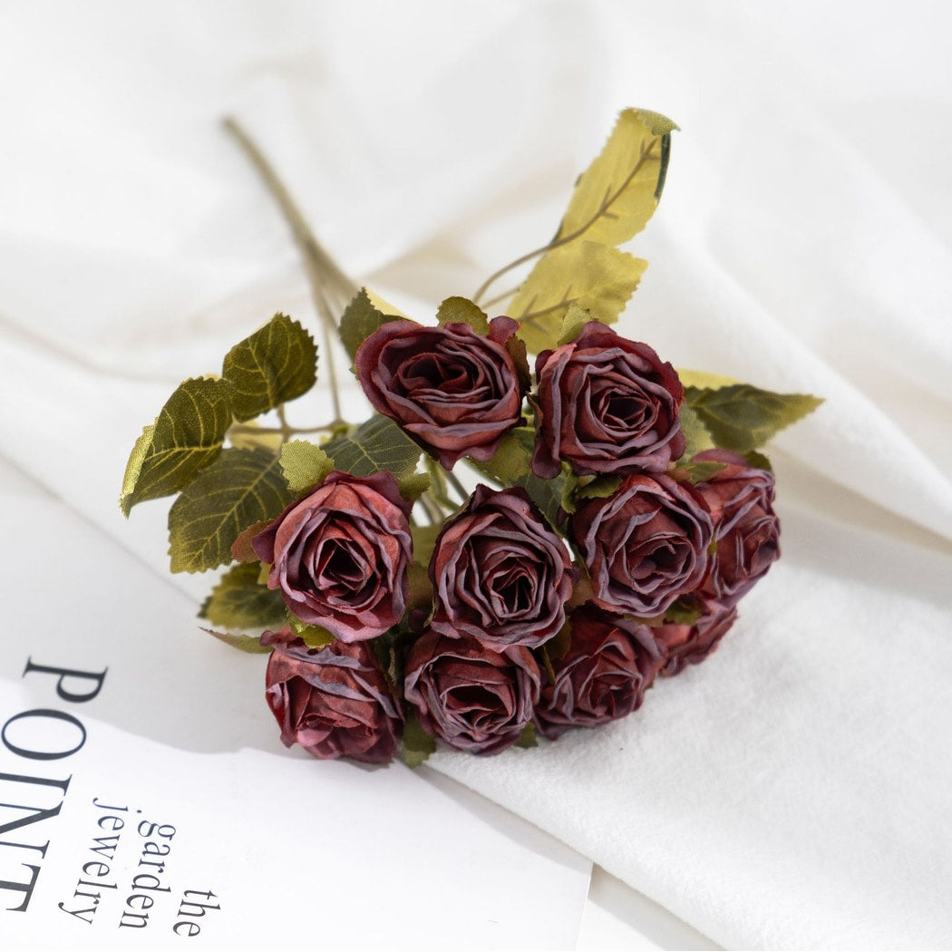 Roselle - Heirloom Bleached Style Artificial Rose Bouquet