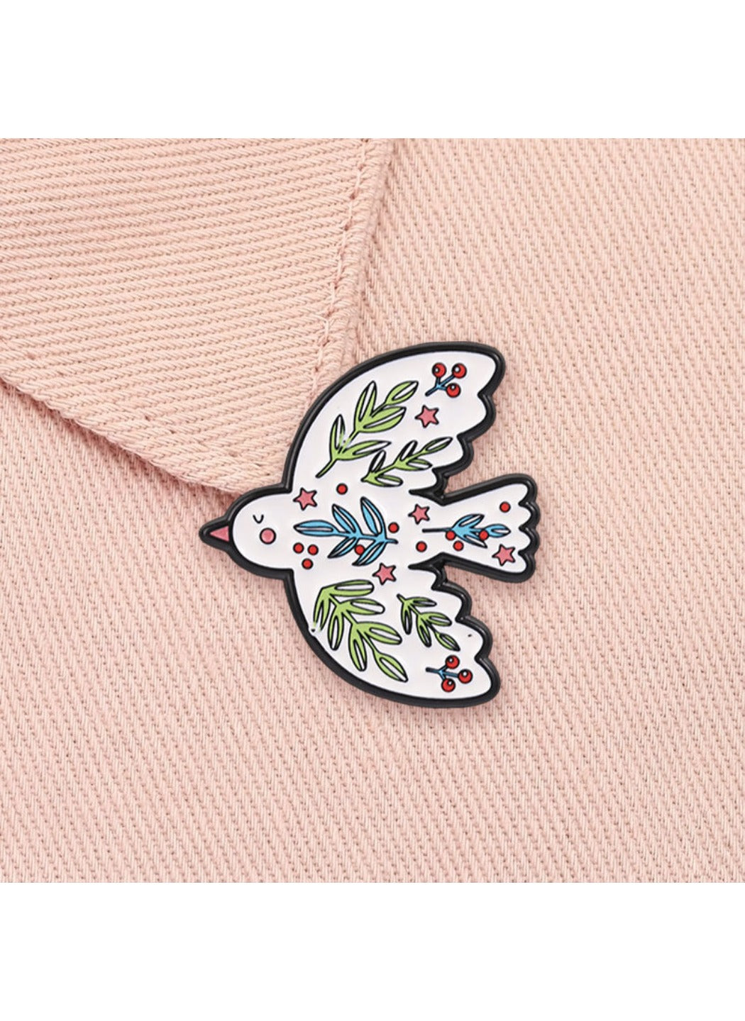 Pinori - Dove Brooch Badge, Cute Cartoon Peace Dove Pin
