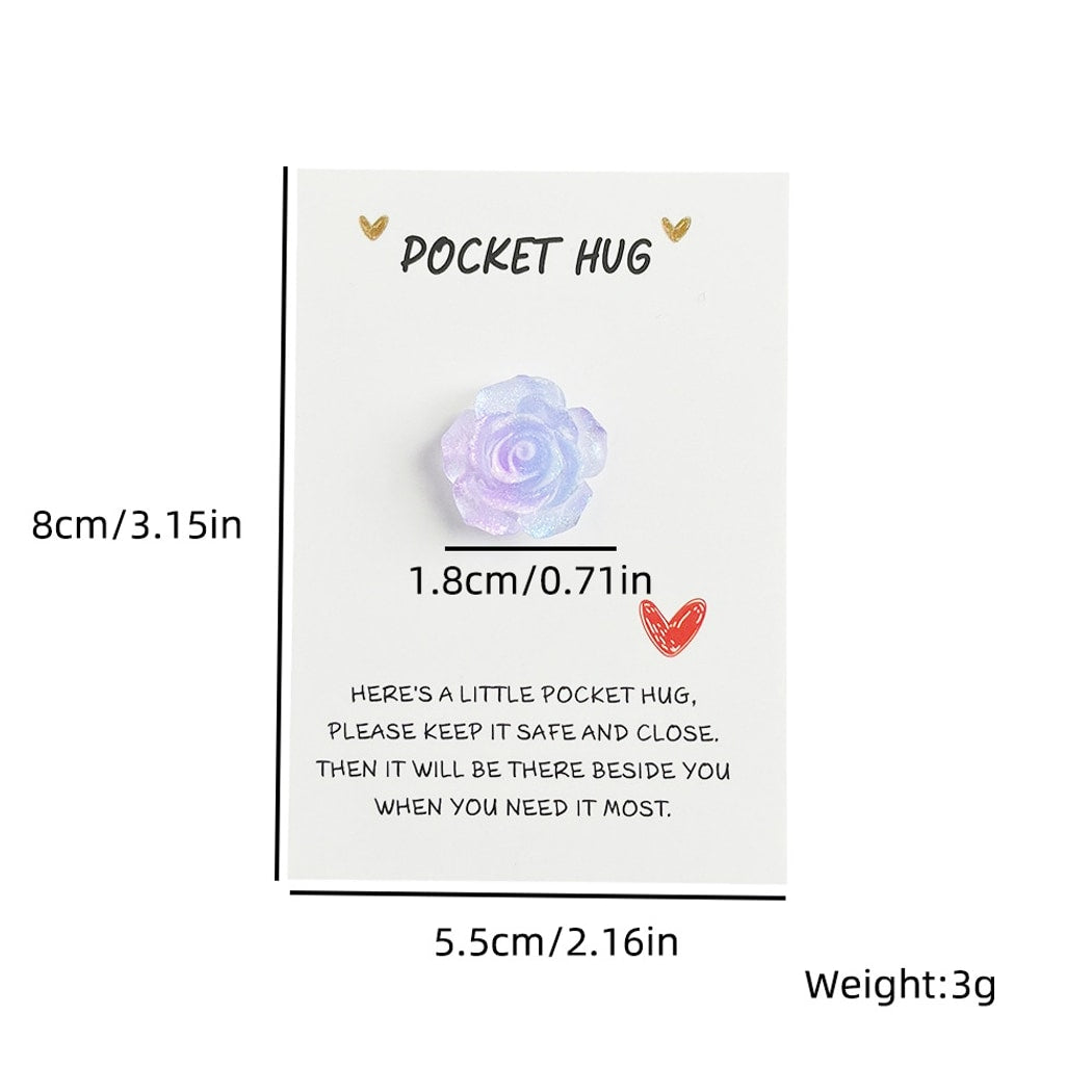 Taphug - Pocket Hug Gradient Glitter Rose Gift