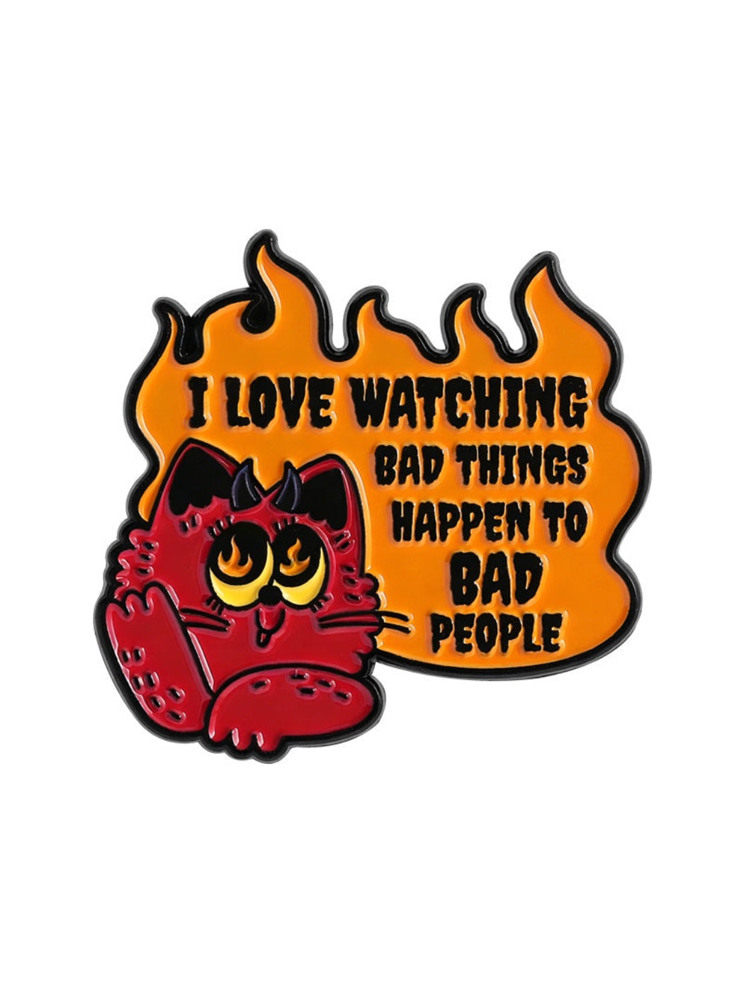 Pinori - Evil Punishing Demon Cat Brooch