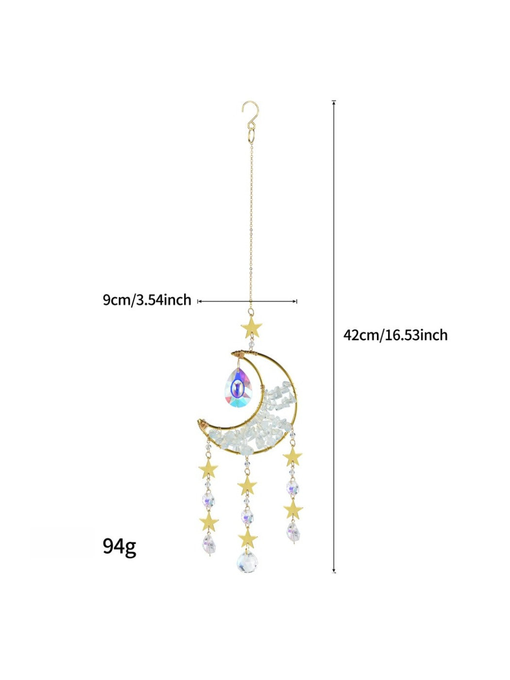 Somnira - Moon Star Crystal Wind Chime