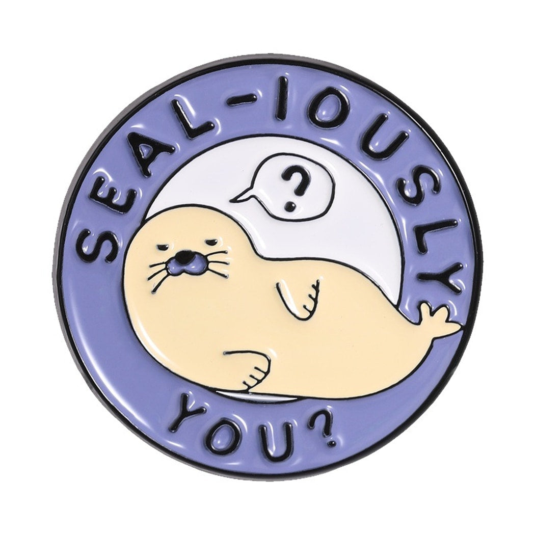 Pinori - Cartoon Seal Pin Brooch