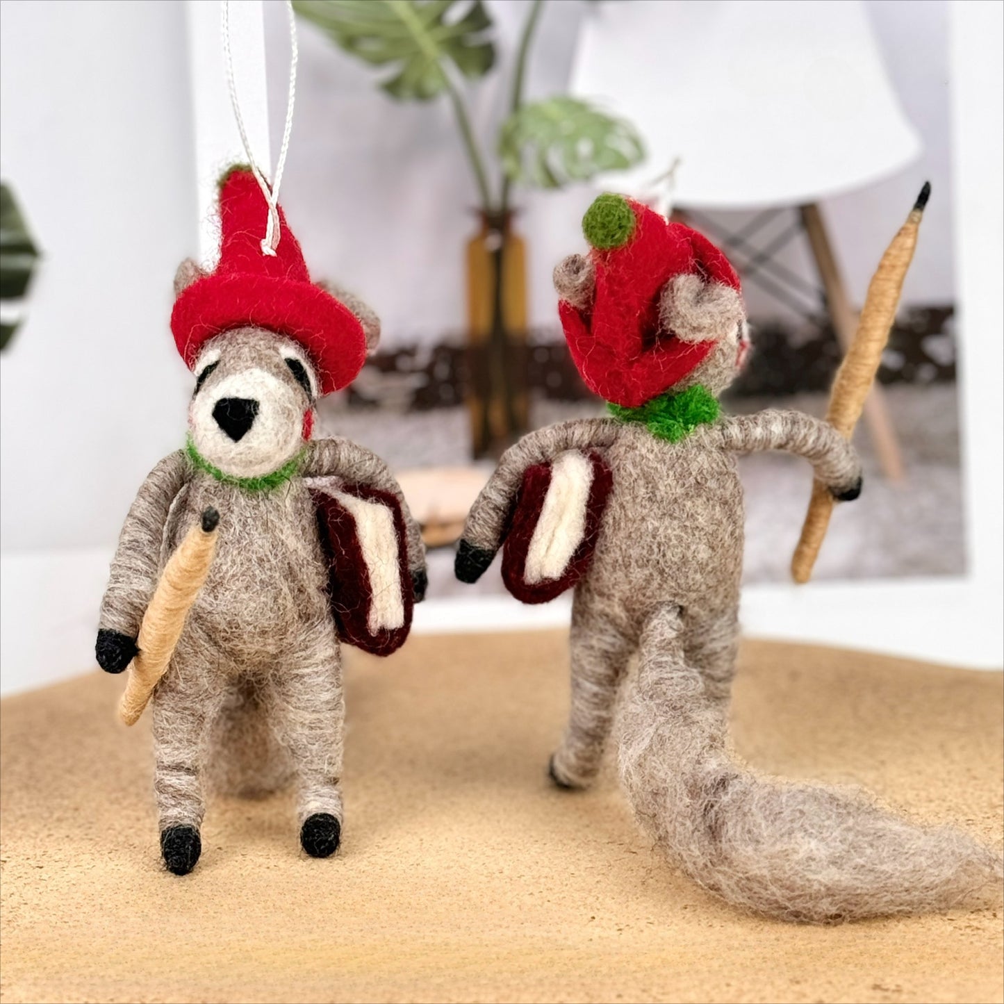 Handmade Animal Felt Ornaments