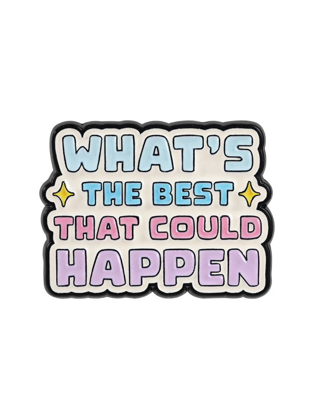 Pinori - Blue Flower Motivational Quote Brooch