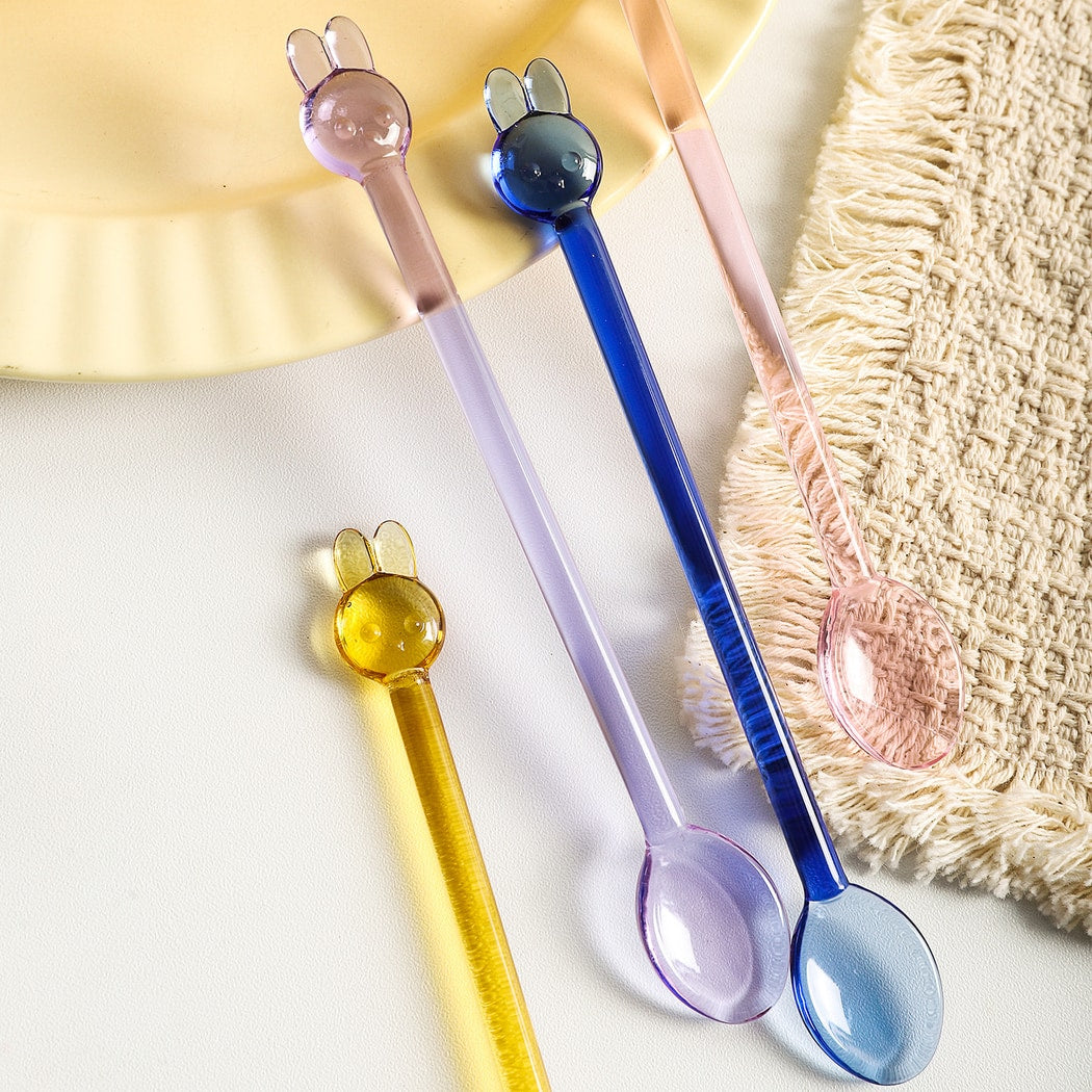 Glasira - Cute Rabbit Design Long Handle Coffee Spoon