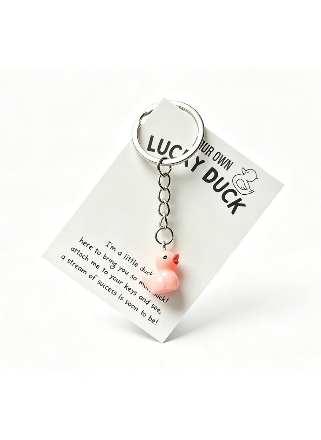 Taphug  - Plastic Pocket Hug Card Duck Keychain