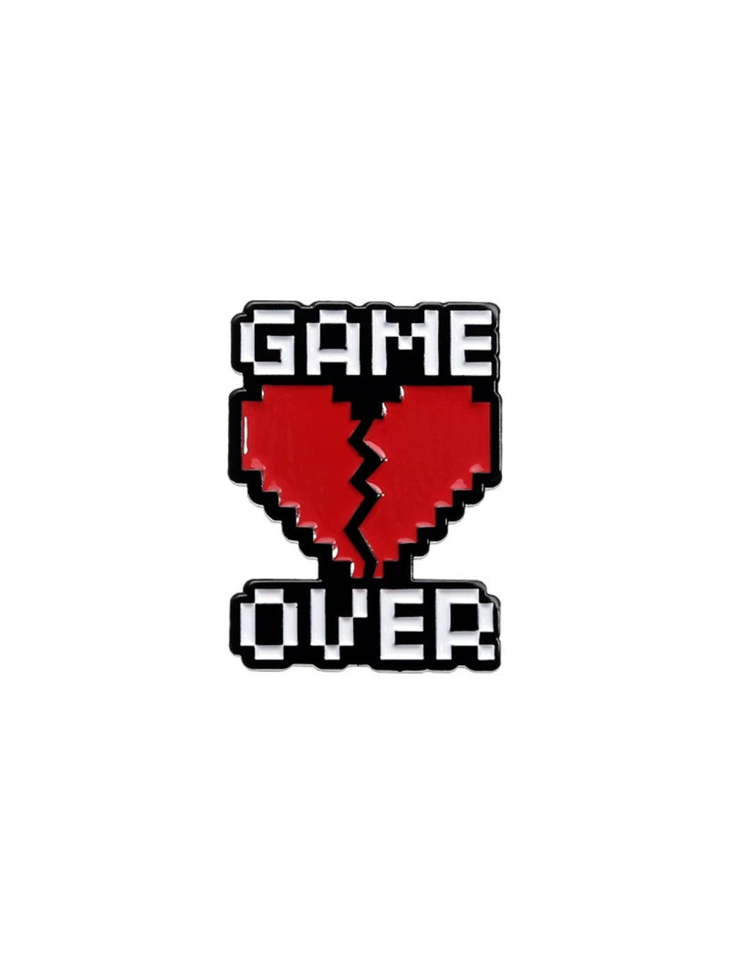 Pinori - Heart Shaped Game Life Bar Brooch
