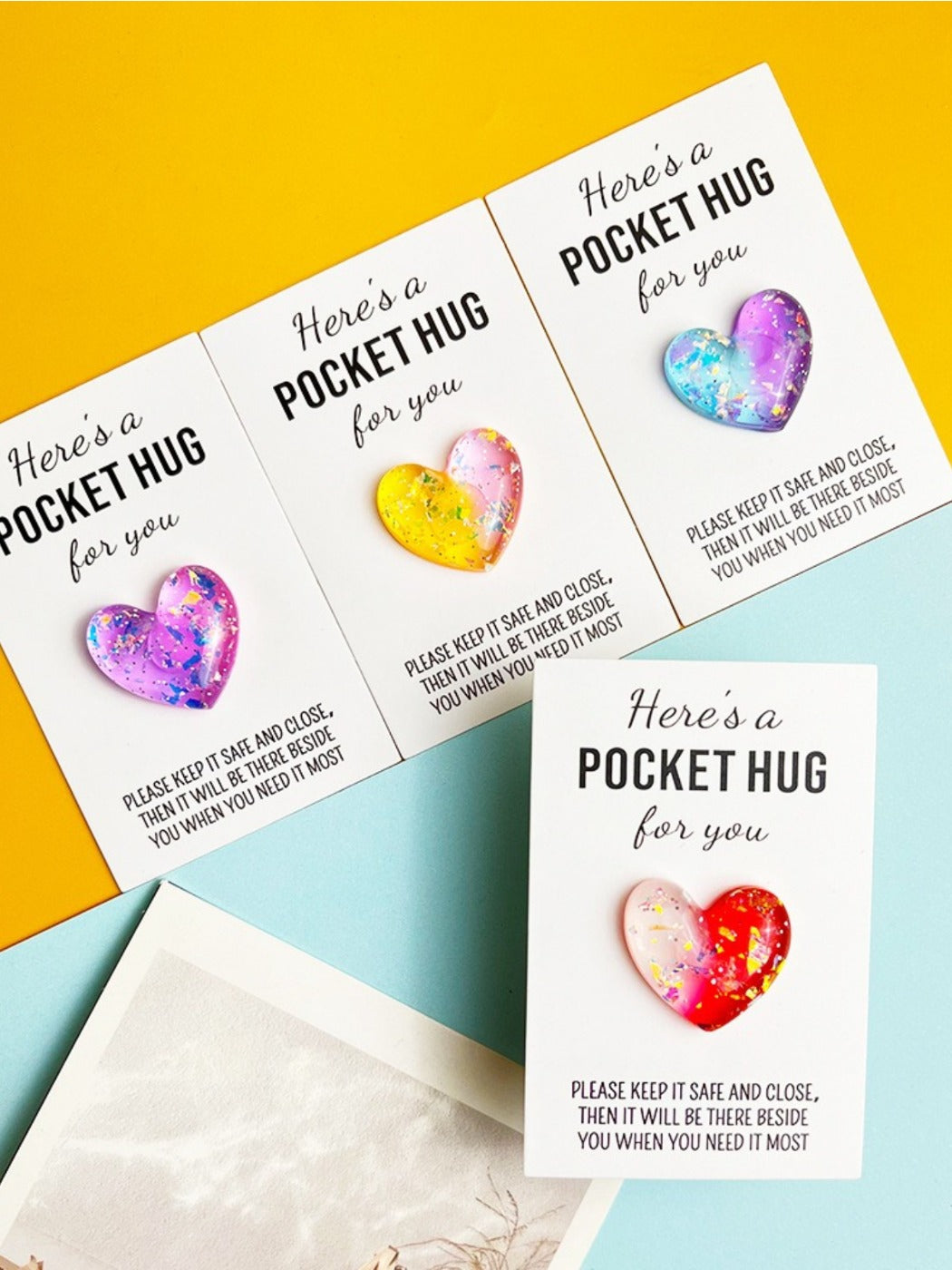 Taphug - Pocket Hug Glitter Gradient Heart