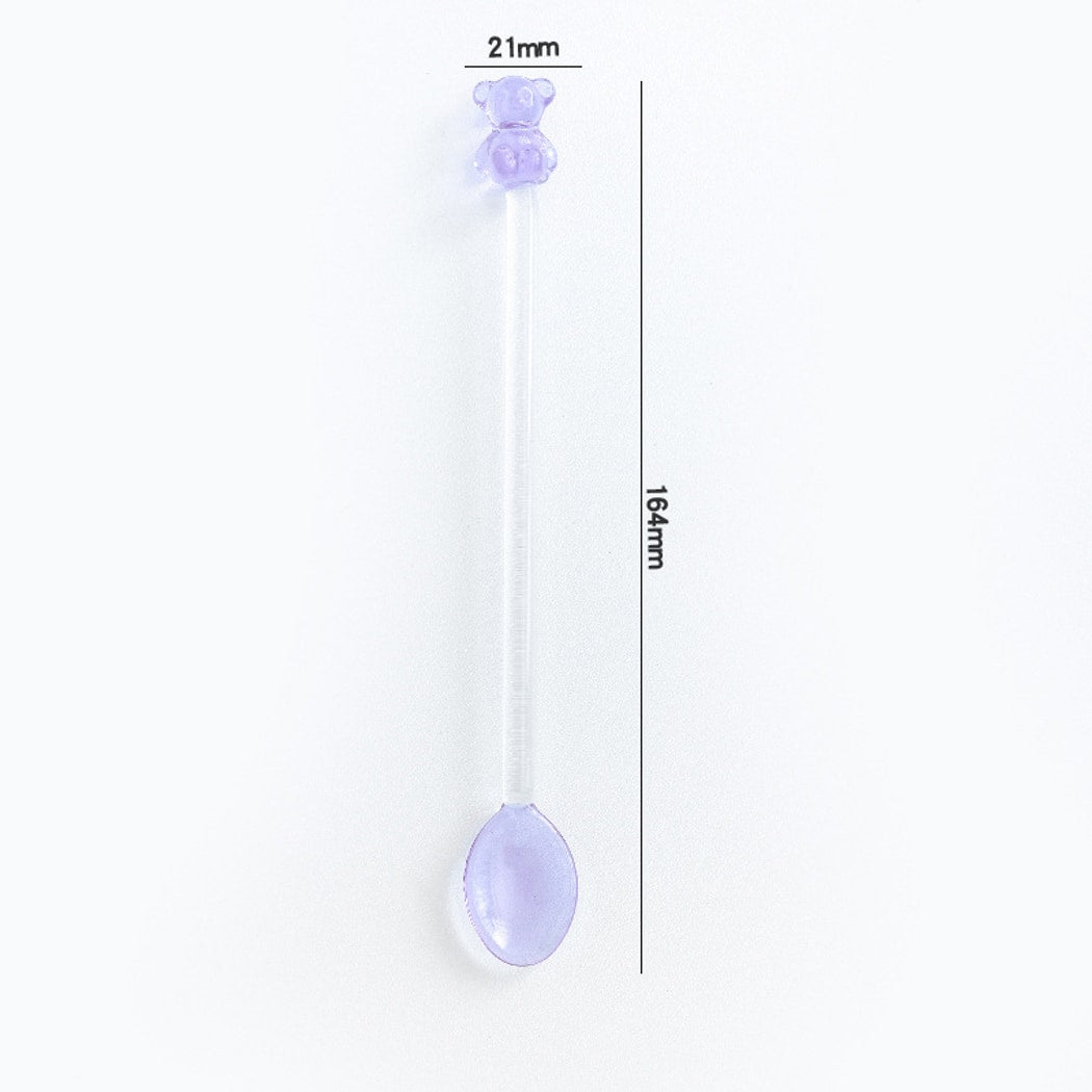 Glasira - Colored Bear Long Handle Spoon