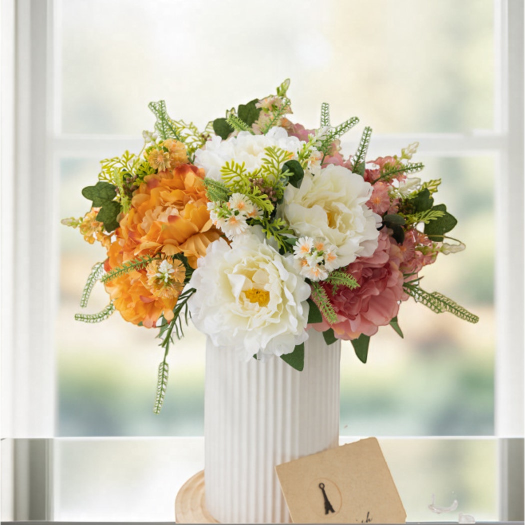 Roselle - Decorative Peony Bouquet Artificial Flowers
