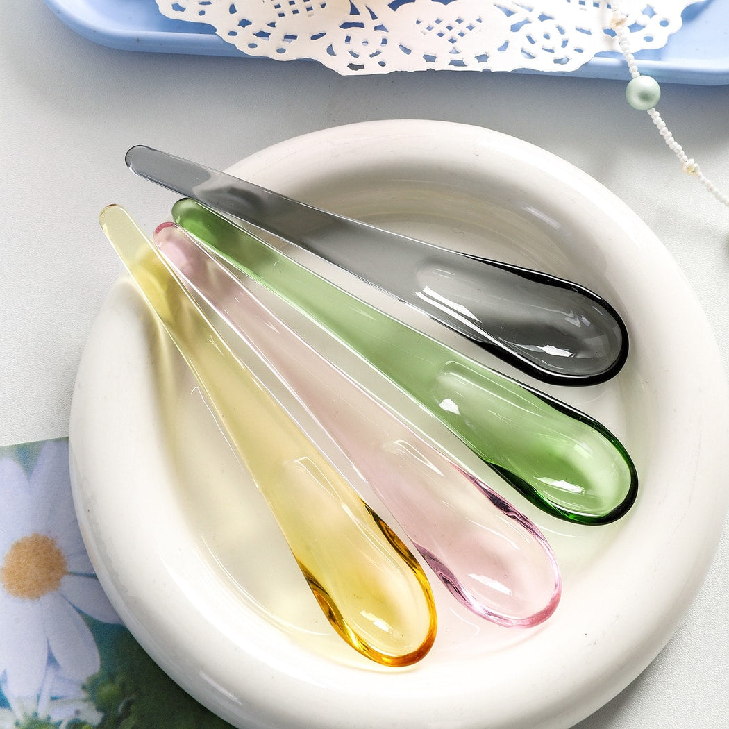 Glasira - Modern Solid Color Dessert Spoon