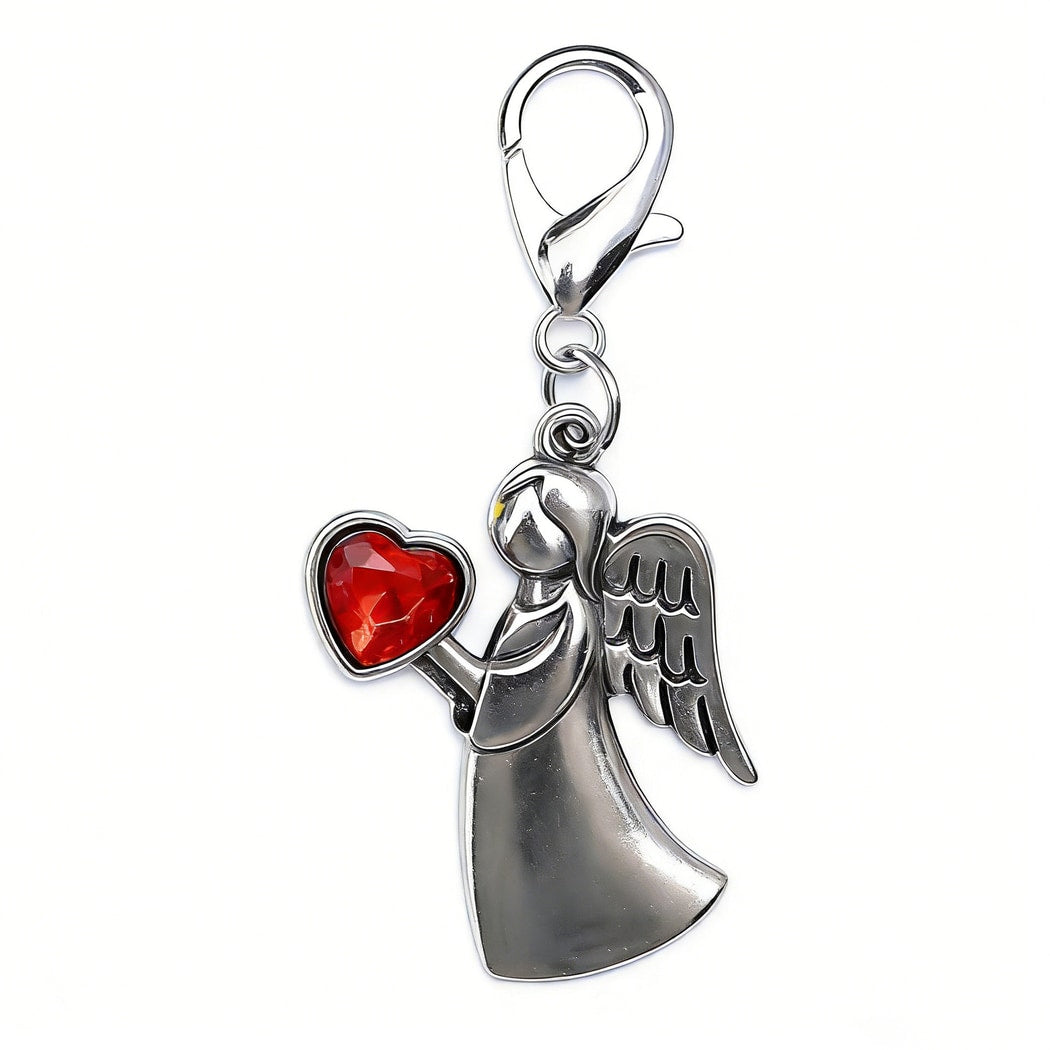 Taphug - Pocket Hug Angel and Heart Keychain