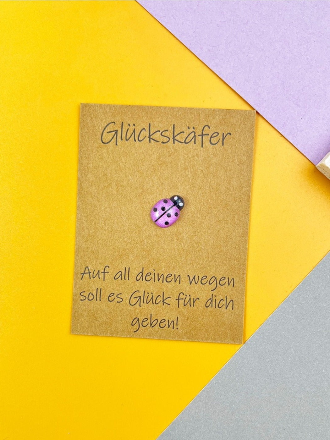 Taphug - Pocket Hug German Blessing Lucky Ladybug pocket hug card and keepsake token view 9