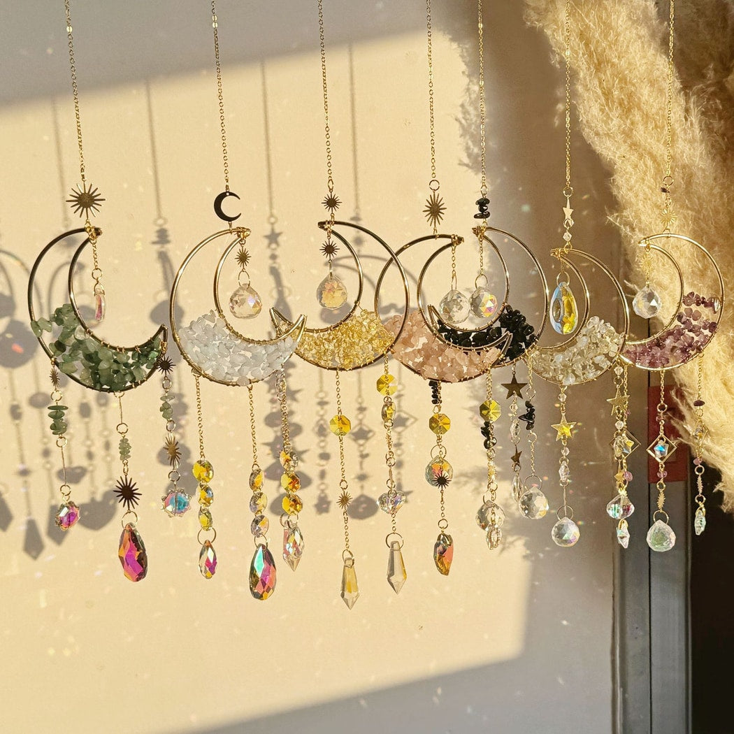 Somnira - Dreamy Moon Shaped Decorative Wind Chimes