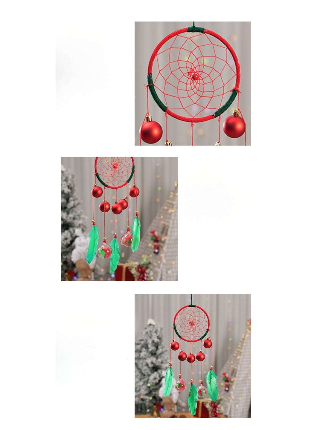 Somnira - American‑Style Christmas Series Dreamcatcher Wind Chime