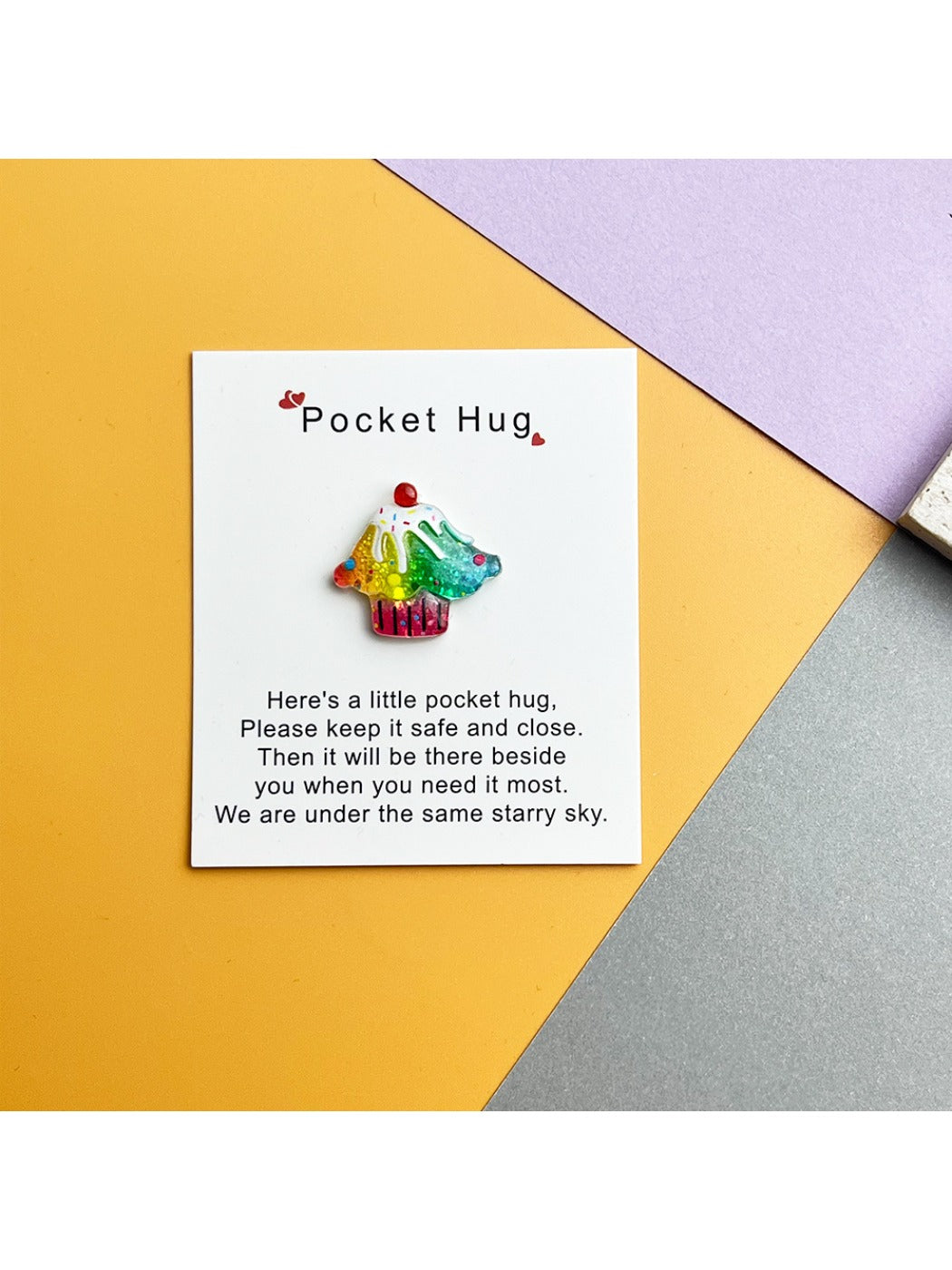 Taphug - Pocket Hug Summer Cool Series pocket hug card and keepsake token view 8