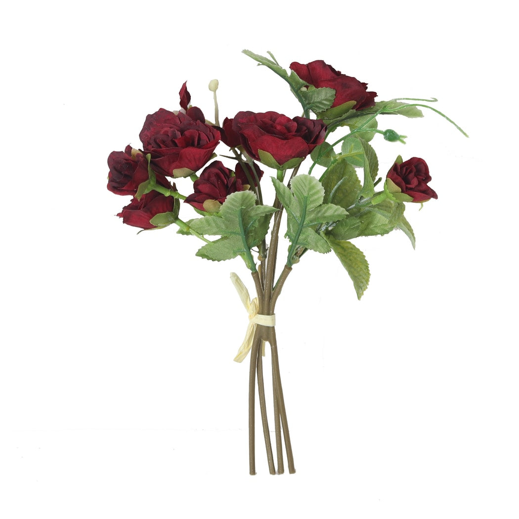 Roselle - Sunset-hued Style Artificial Rose Bouquet