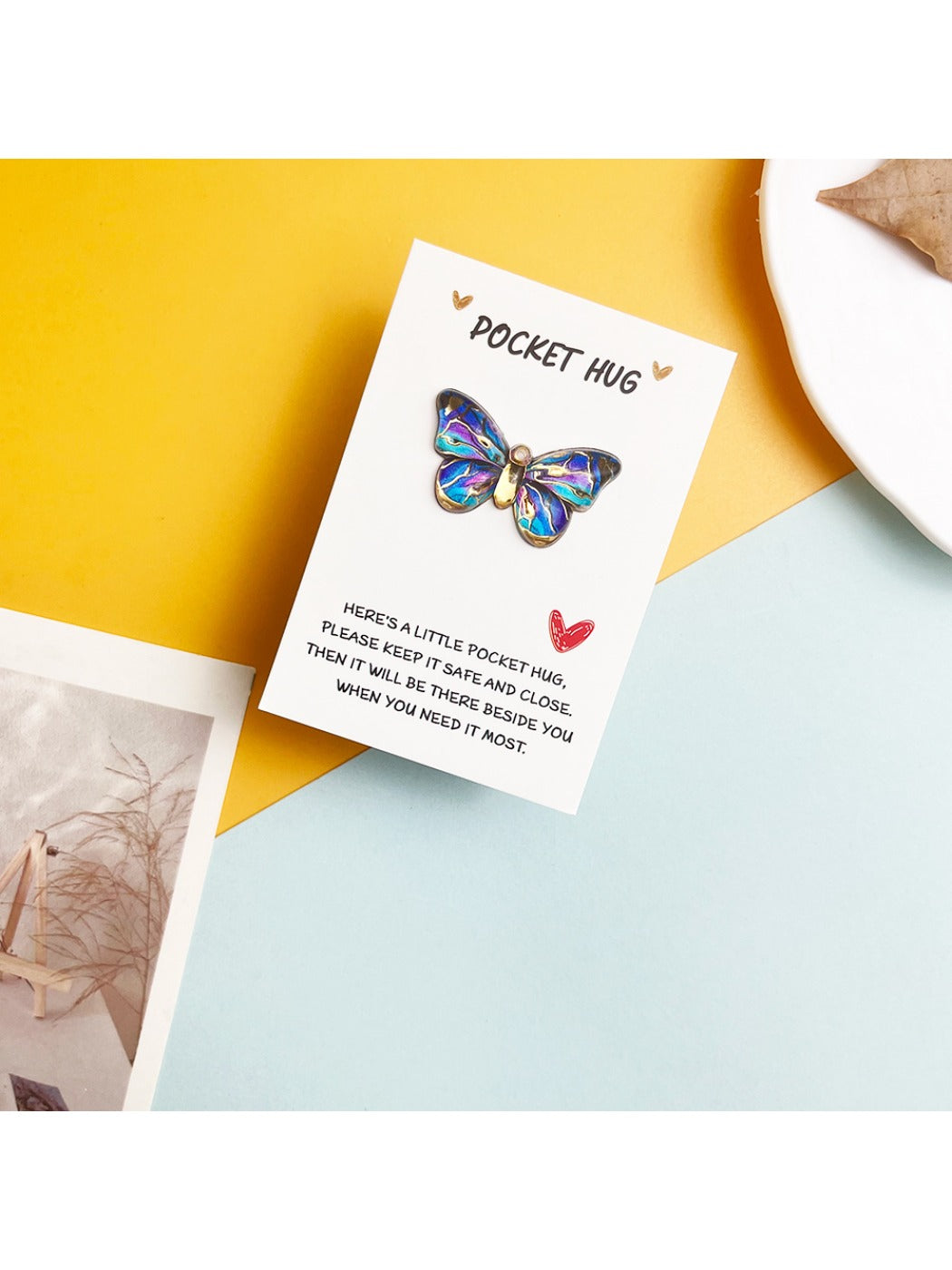 Taphug - Rainbow Wing Pocket Hug Card pocket hug card and keepsake token view 7