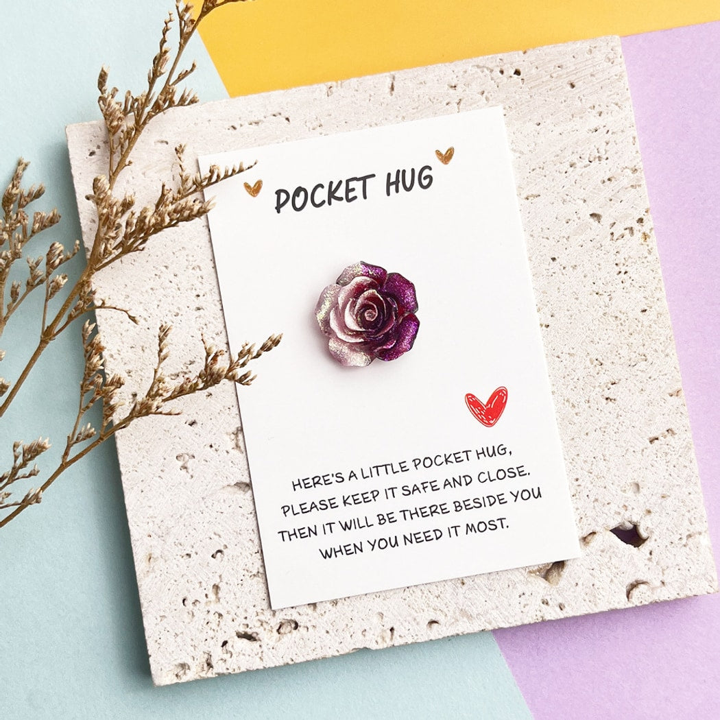 Taphug - Pocket Hug Gradient Glitter Rose Gift