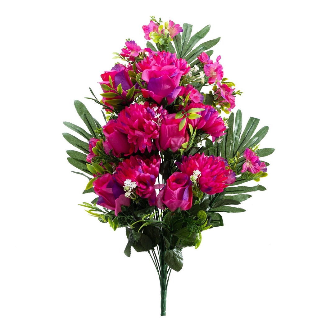 Roselle - Fan Form Artificial Flowers Bouquet