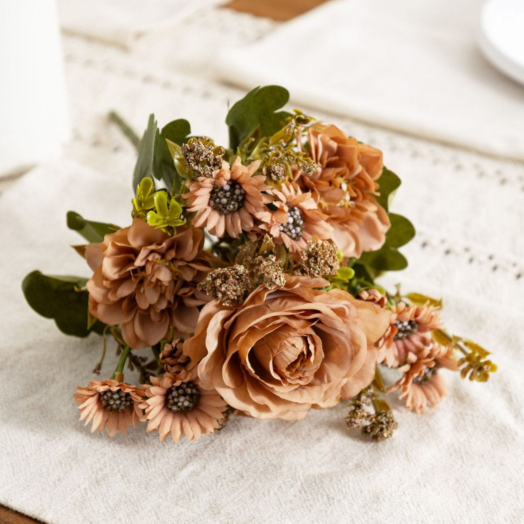 Roselle - Decorative Peony and Daisy Artificial Flowers