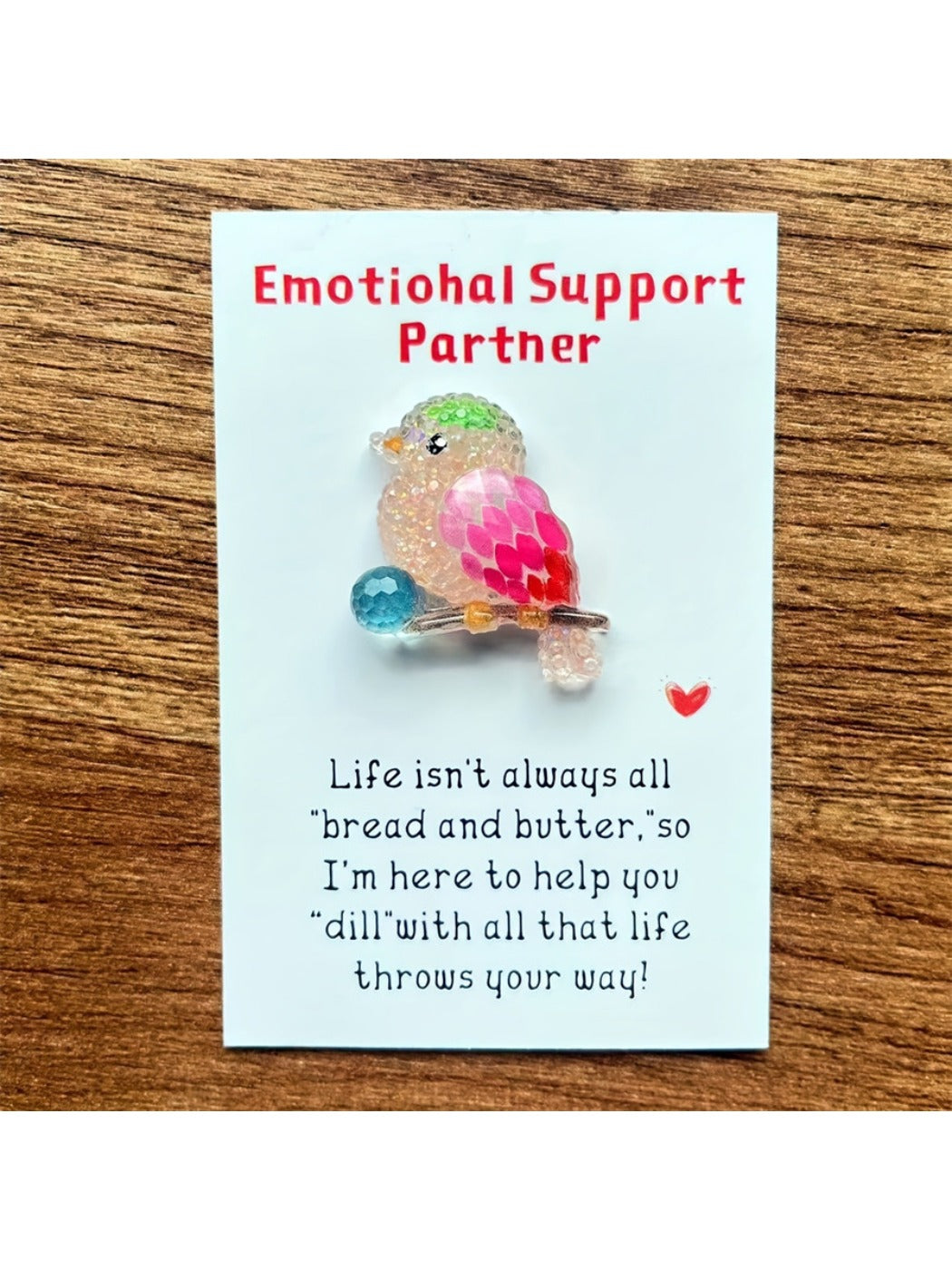 Taphug - Pocket Hug Cute Bird and Owl pocket hug card and keepsake token view 6