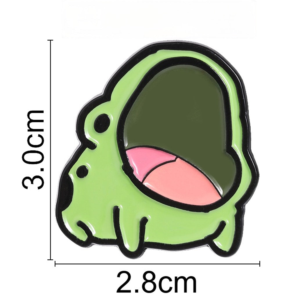 Pinori - Cartoon Frog Animal Accent Fashion Brooch