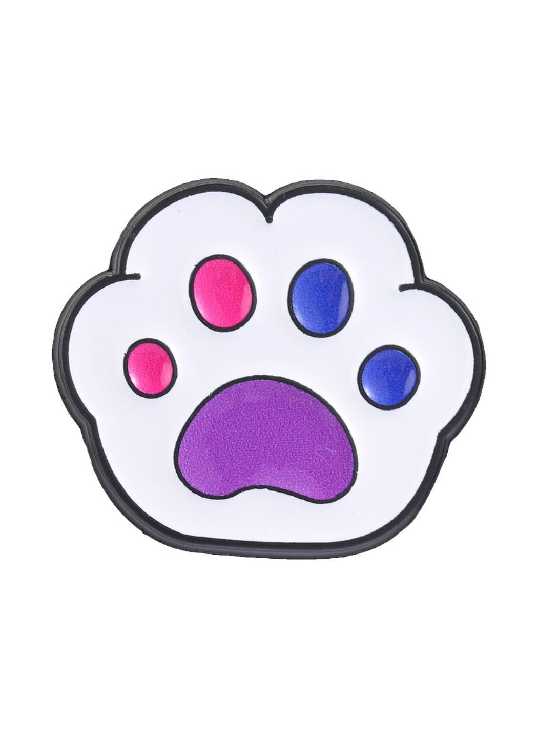 Pinori - Cat Paw Brooch Badge, Cute Cartoon Colorful Paw Pin