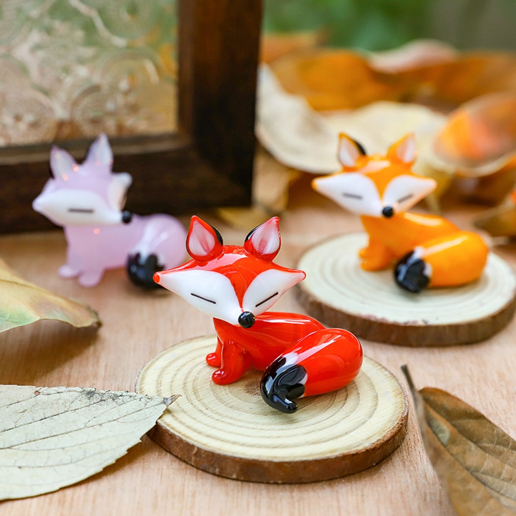 Glasira - Cute Fox Shape Desktop Ornament