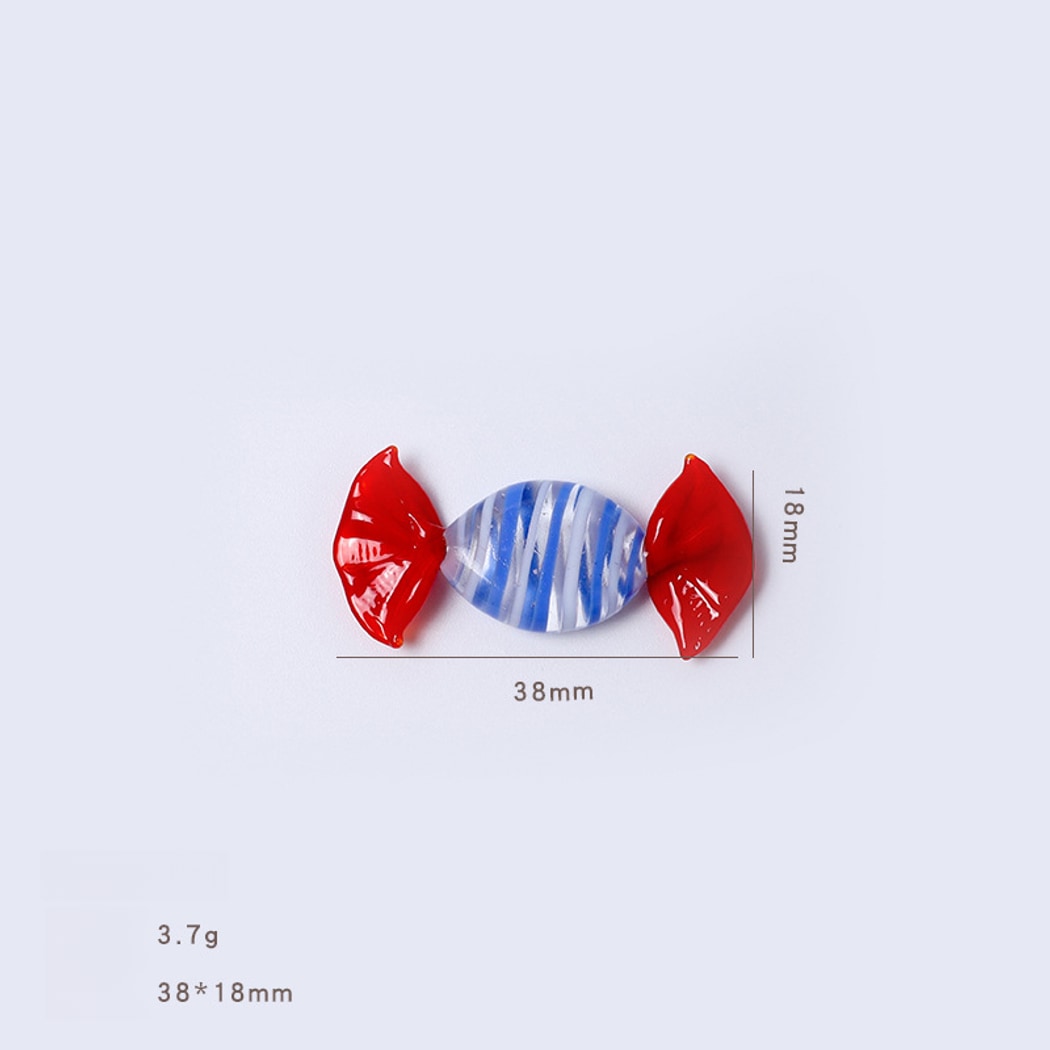 Glasira - Multicolored Striped Candy Shaped Ornament