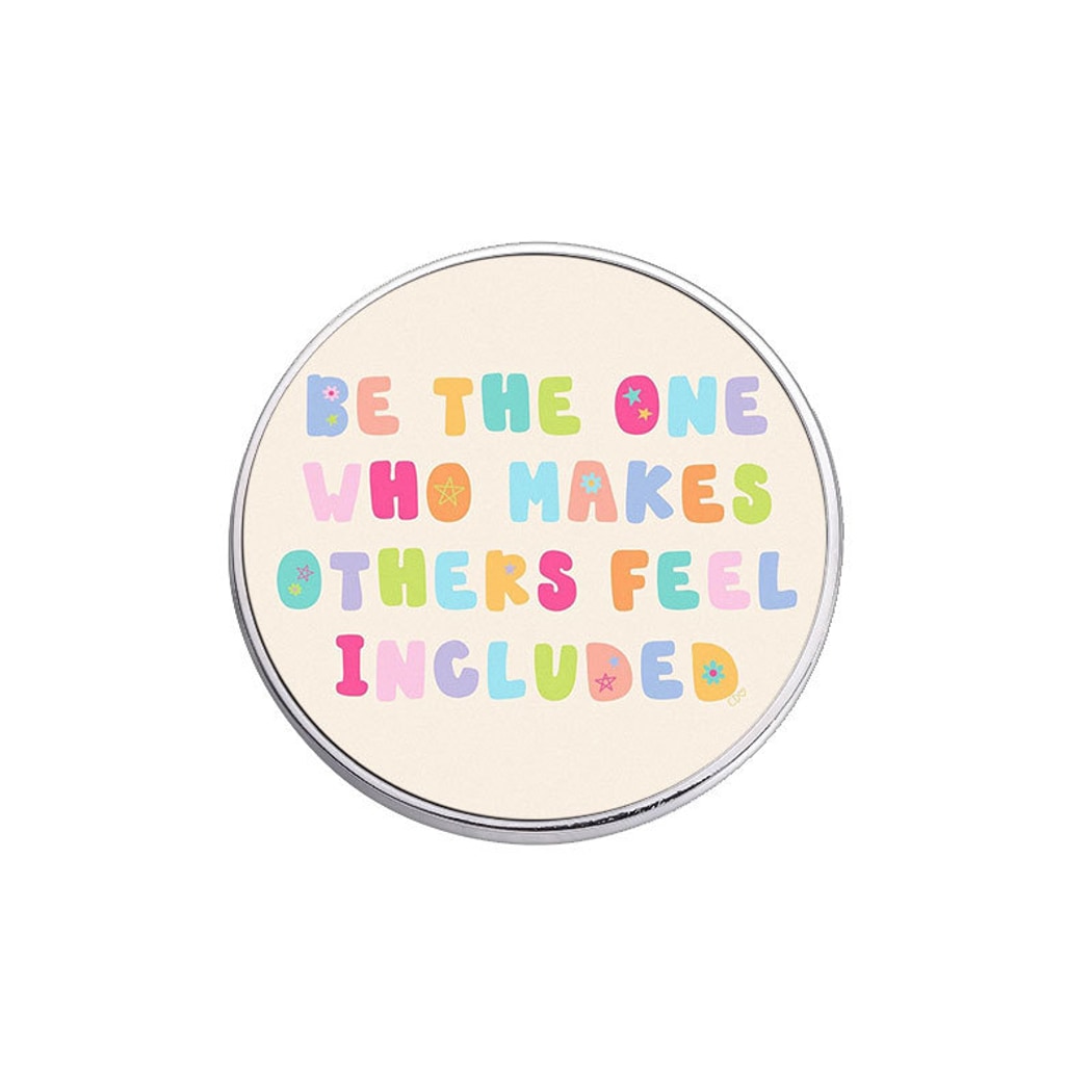 Pinori - Colorful Letter Message Round Pin